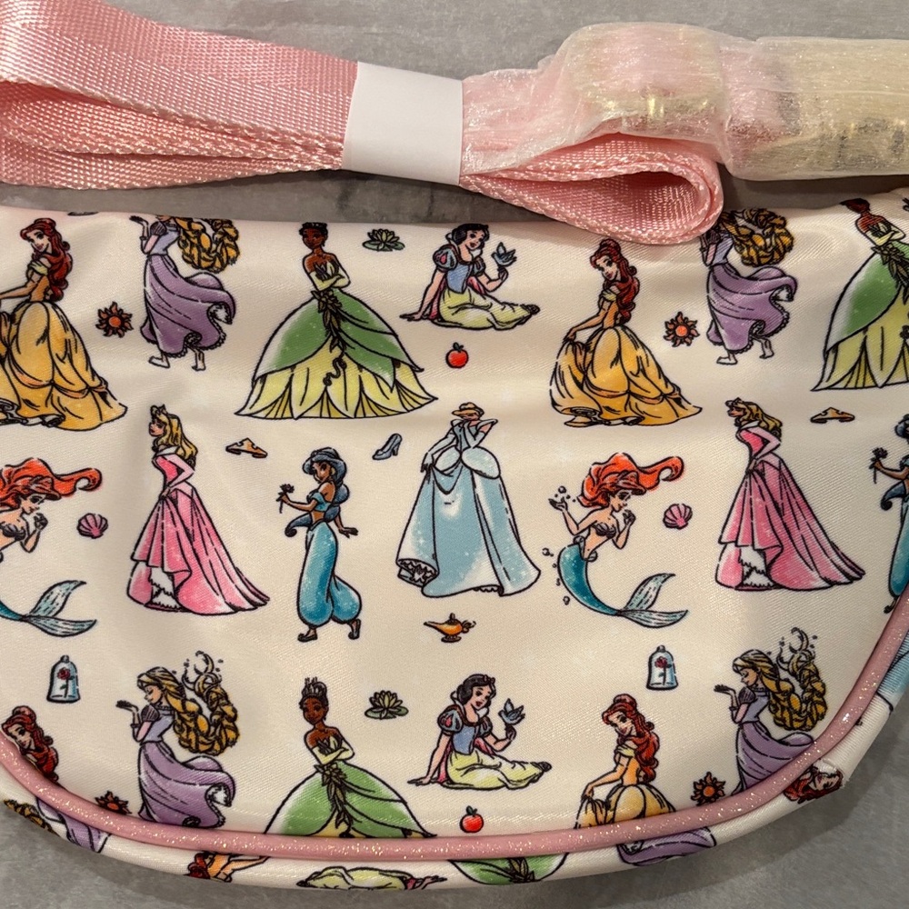 Stoney Clover Lane Disney Princess Crossbody Bag - Cream and Pink-Firm price. - Picture 5 of 10